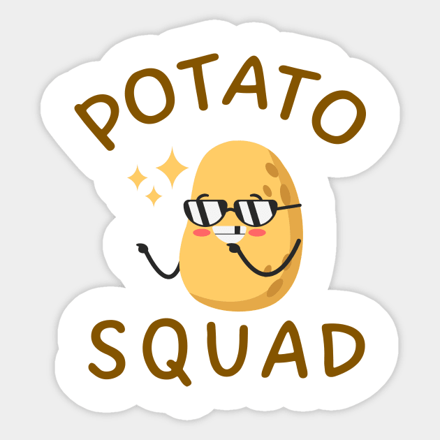 Potato Squad Sticker by TheDesignDepot